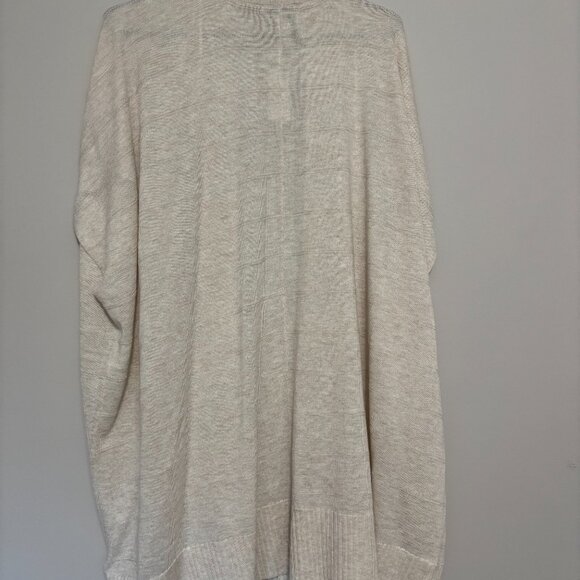 LOFT long cardigan, cream color sweater - Picture 4 of 11